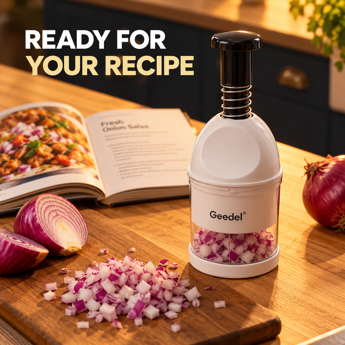 Press &amp; Chop Onion Chopper