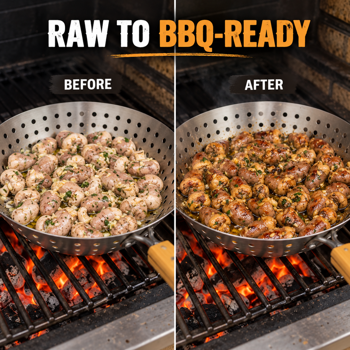 perforated grilling pan