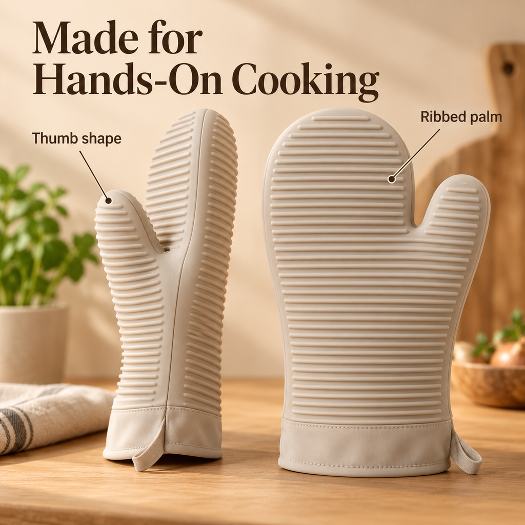 Ribbed Oven Mitts