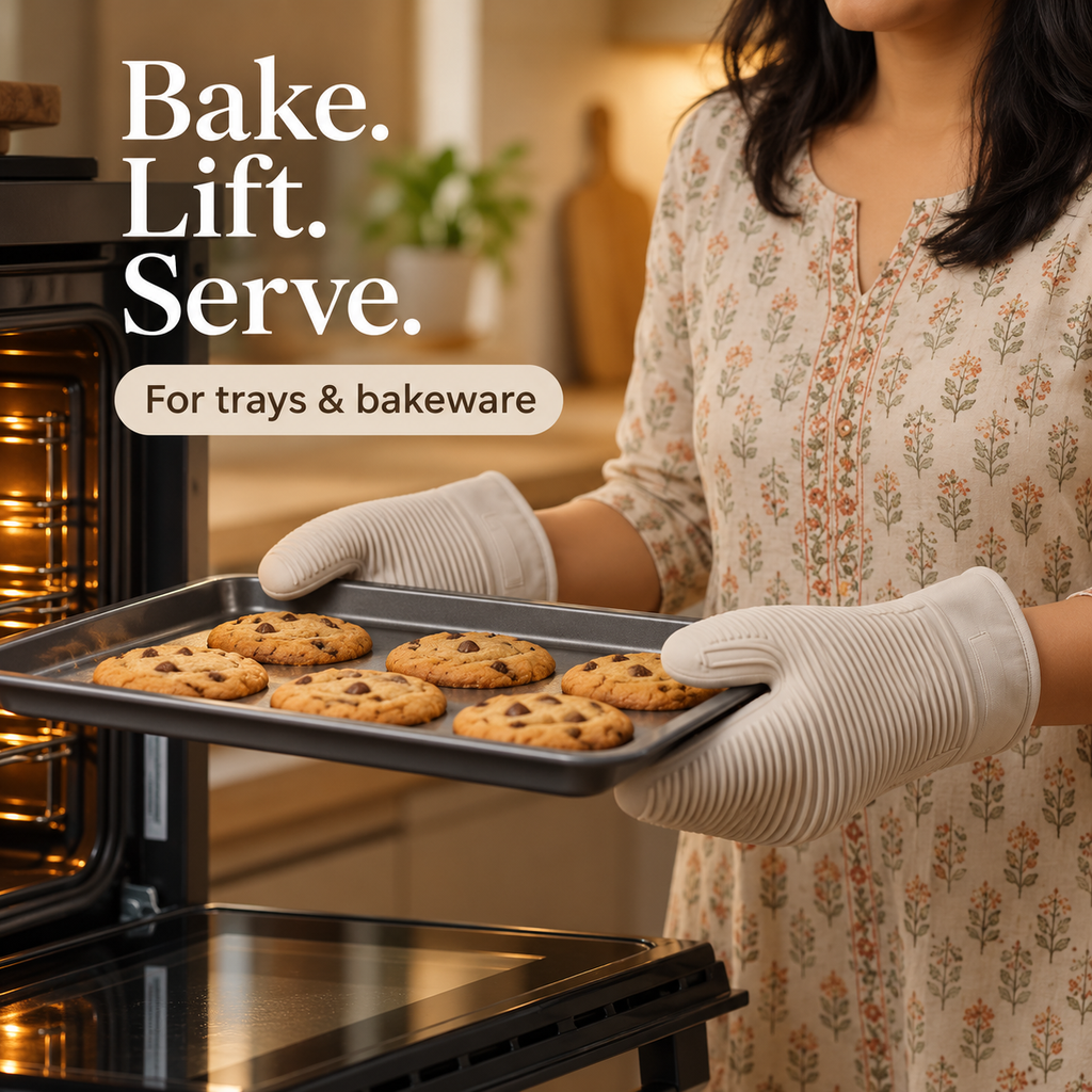 Ribbed Oven Mitts