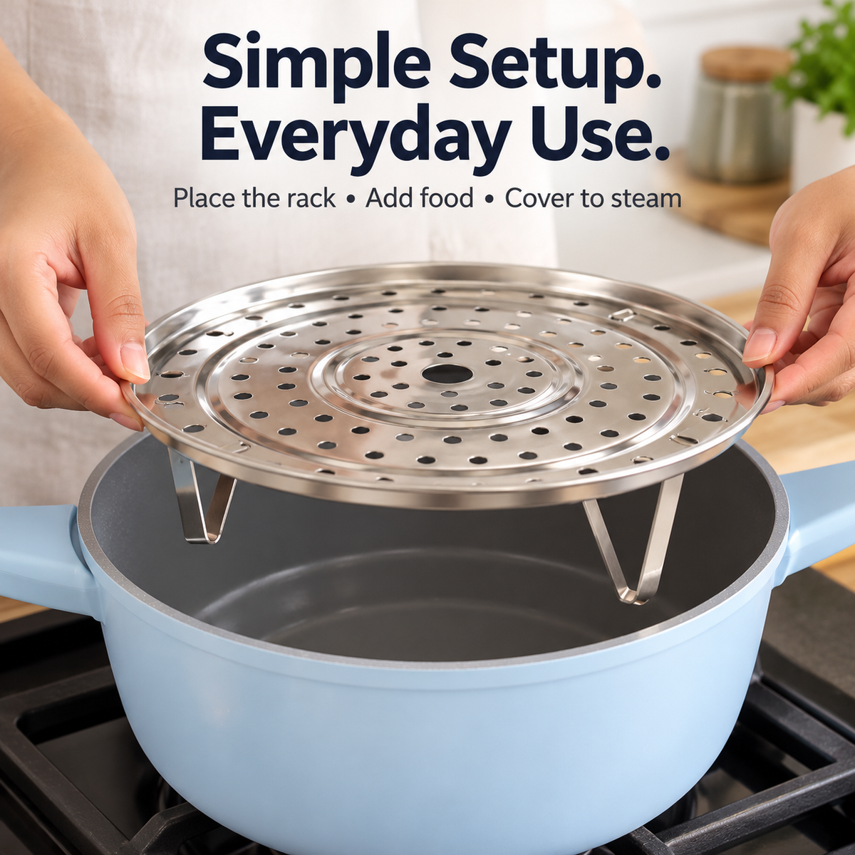 Stainless Steel Steamer Rack.