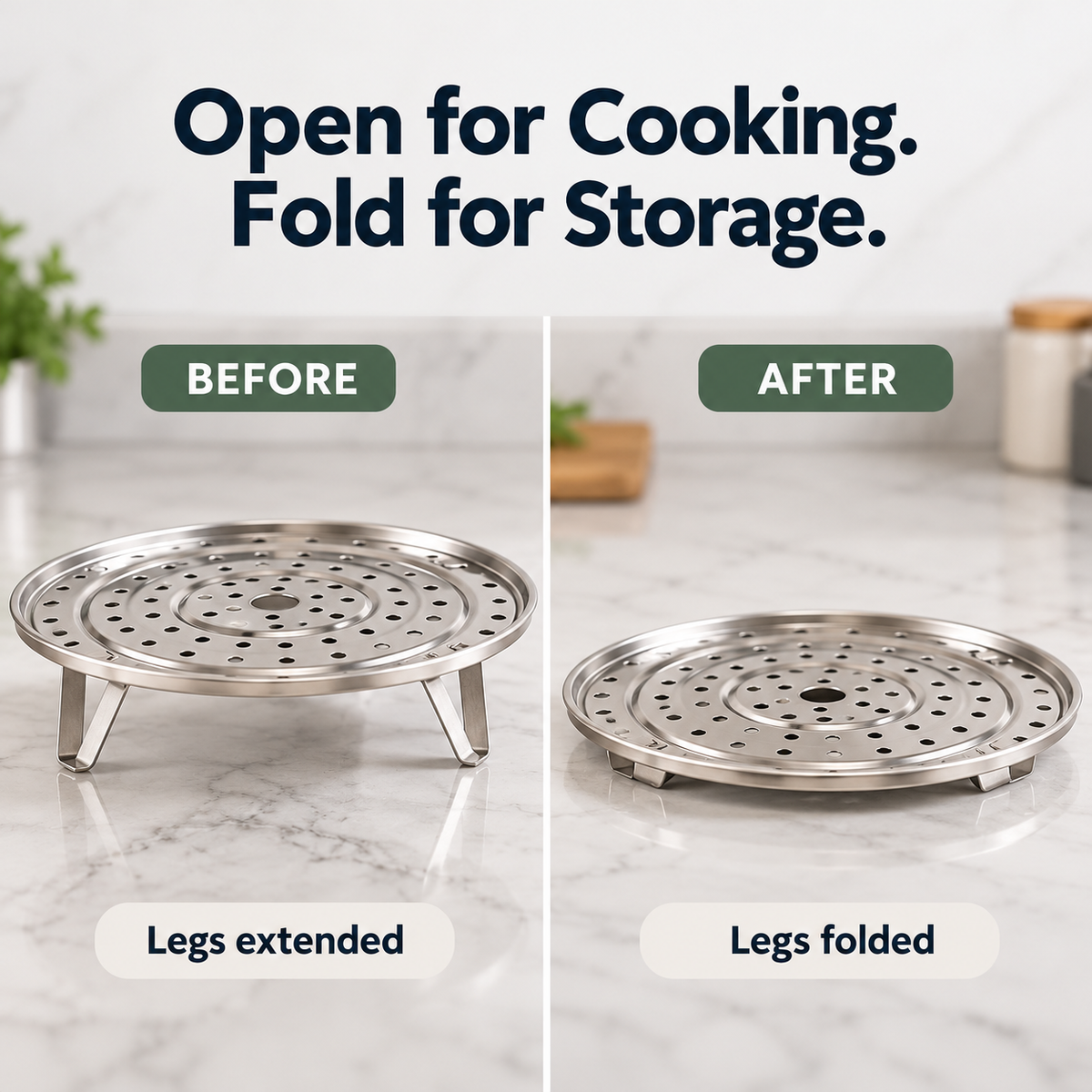 Stainless Steel Steamer Rack.