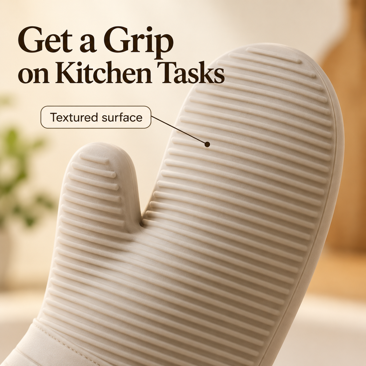 Ribbed Oven Mitts