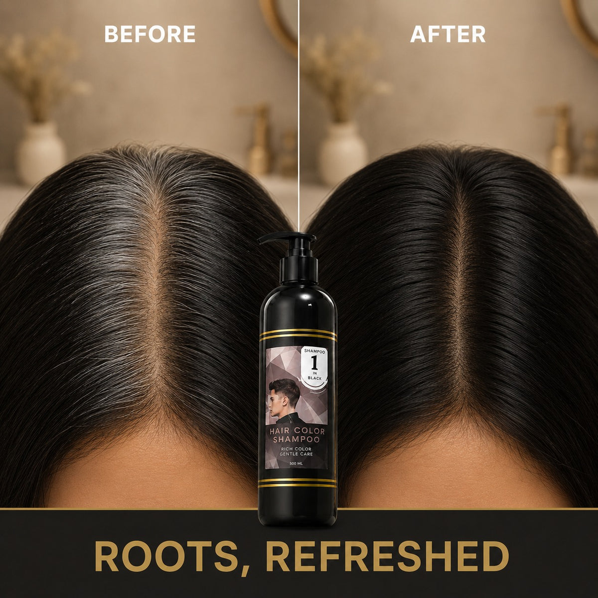 3-in-1 Hair Color Shampoo