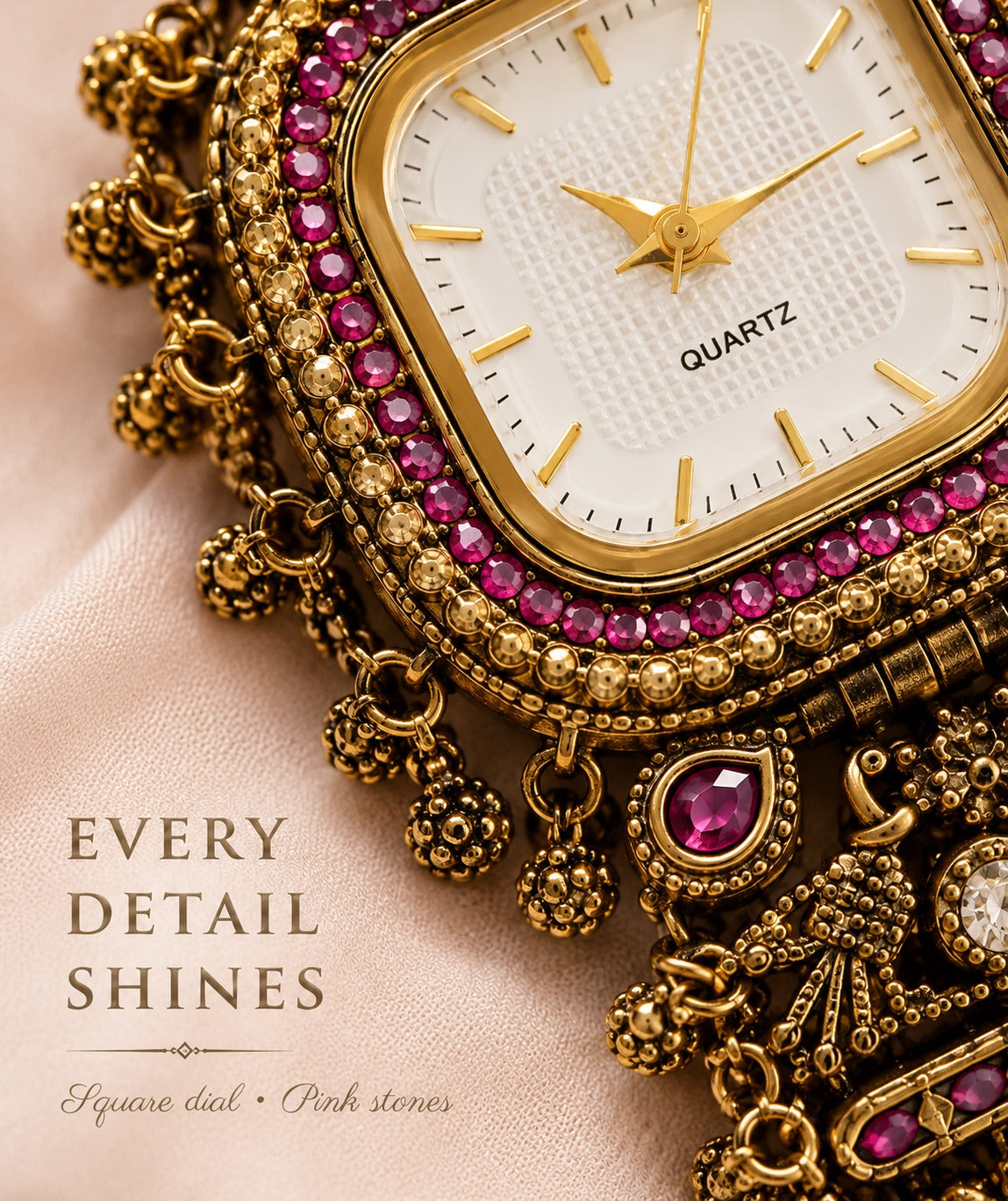 Antique Kundan Watch