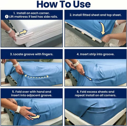 Bed Sheet Holder Lock (4pcs set)