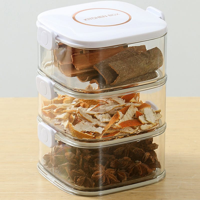 Stackable Spice Vault | Premium Acrylic Airtight Container Set