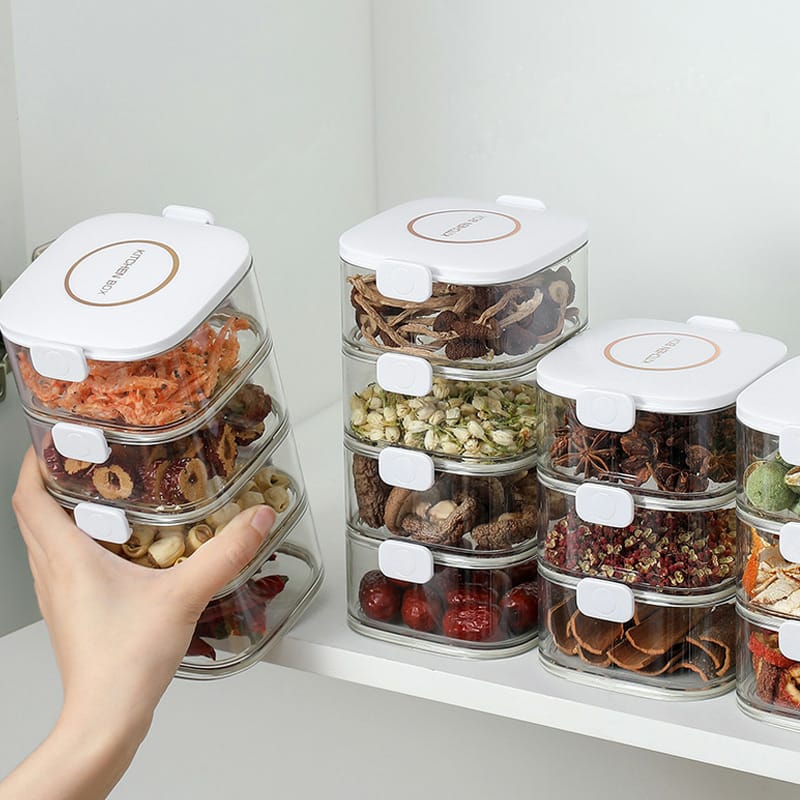 Stackable Spice Vault | Premium Acrylic Airtight Container Set