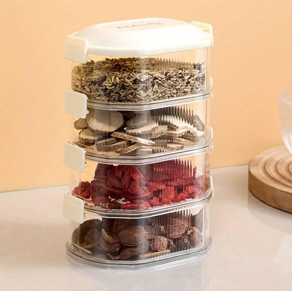 Stackable Spice Vault | Premium Acrylic Airtight Container Set