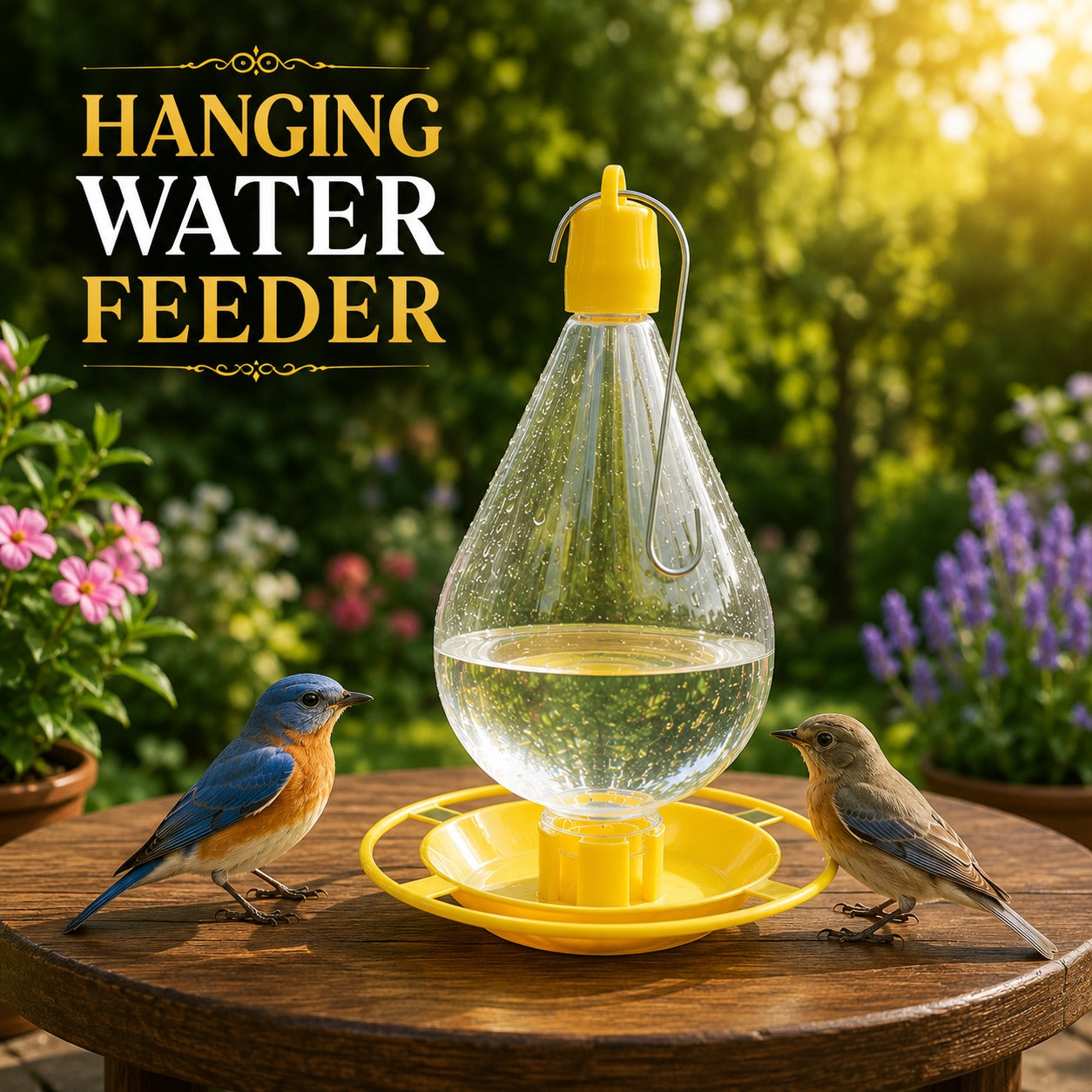 🐦 Premium Hanging Bird Water Feeder