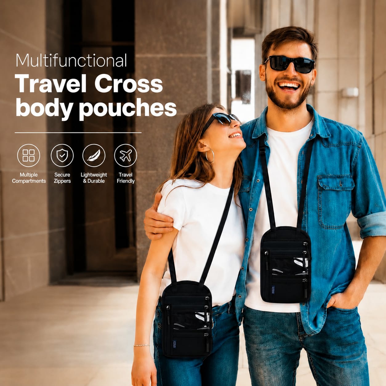 Multifuctional Travel Cross body Pouches