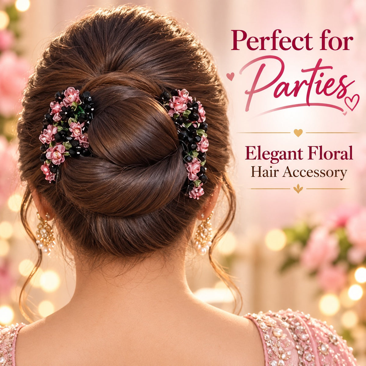 FloralBun™ – Elegant Hair Styling Clip