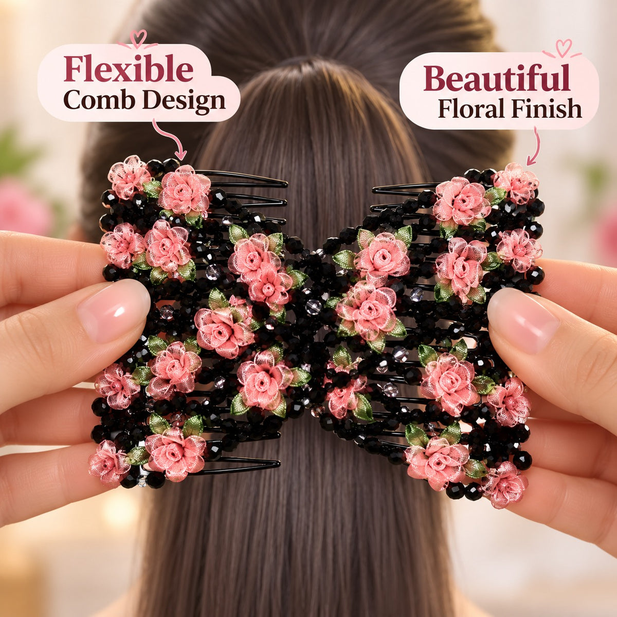 FloralBun™ – Elegant Hair Styling Clip