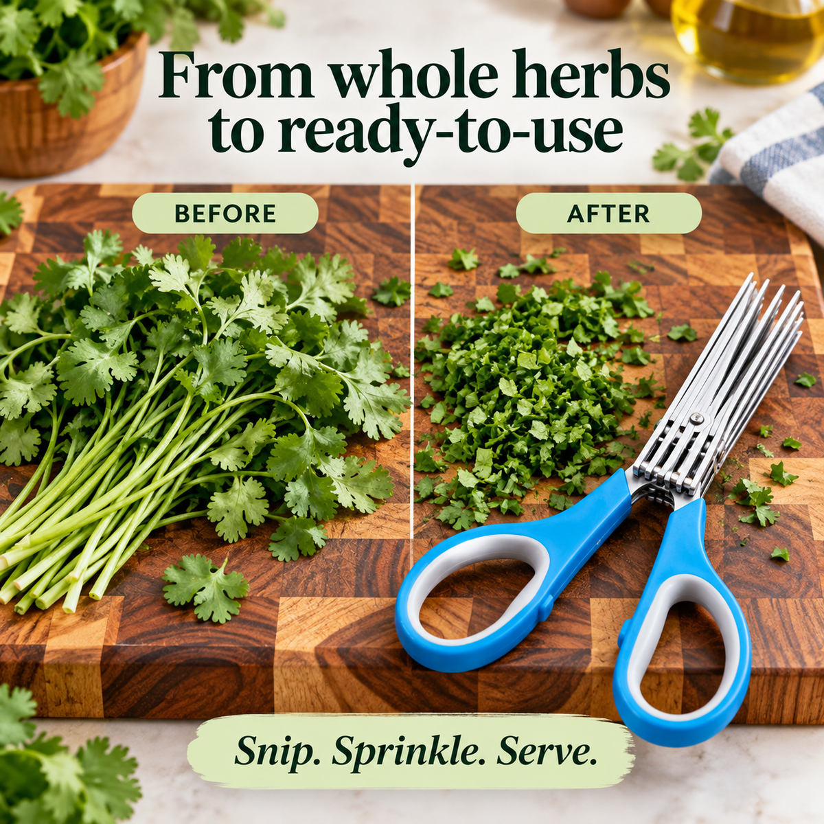 5-Blade Herb Scissors.