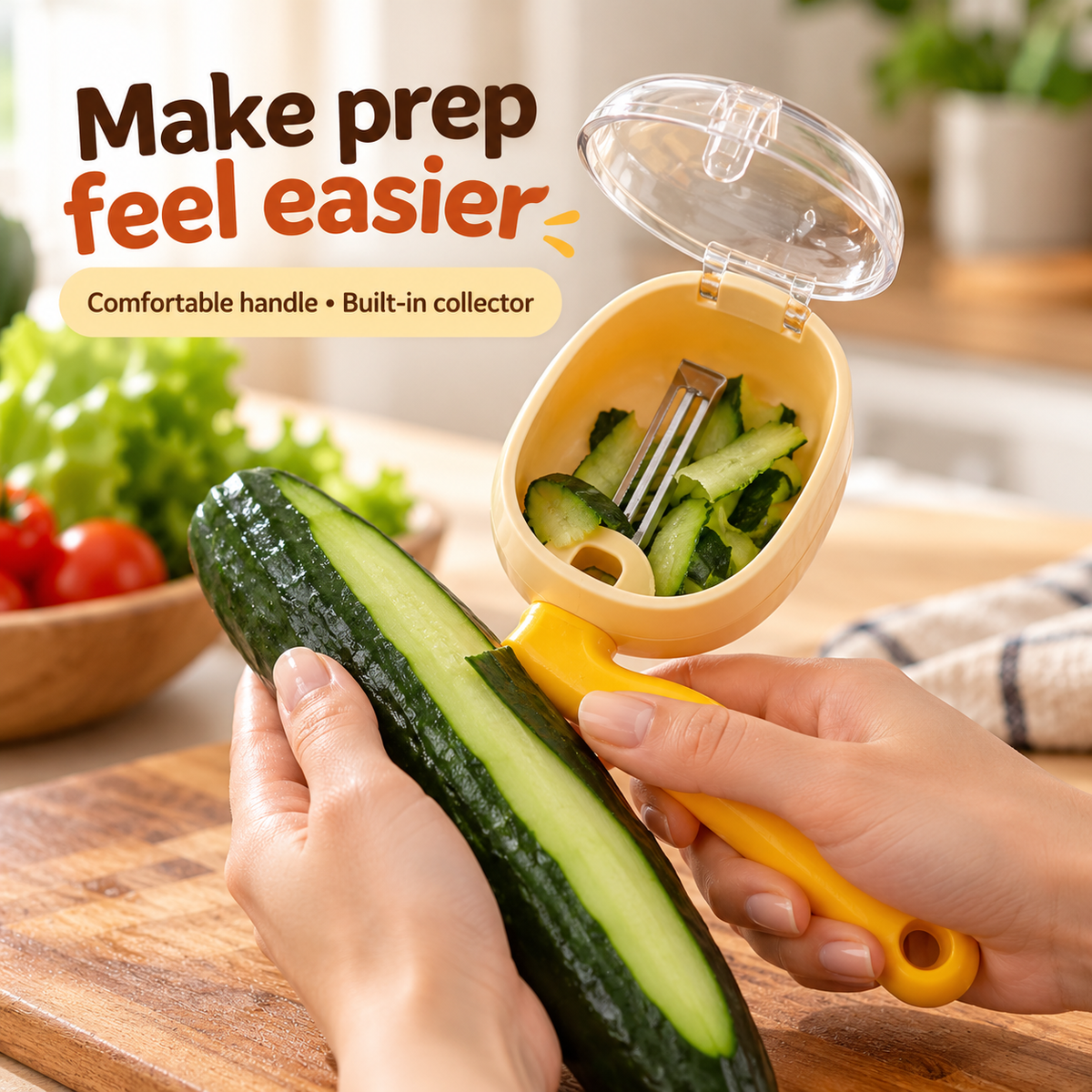 2-in-1 Peeler with Peel Collector