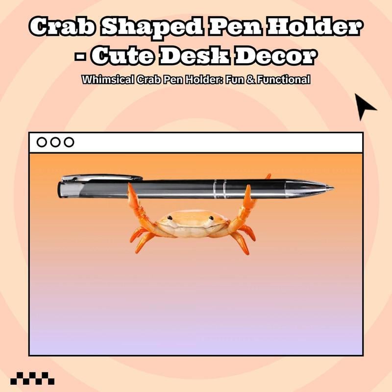 🦀 Cute crab-shaped pen holder