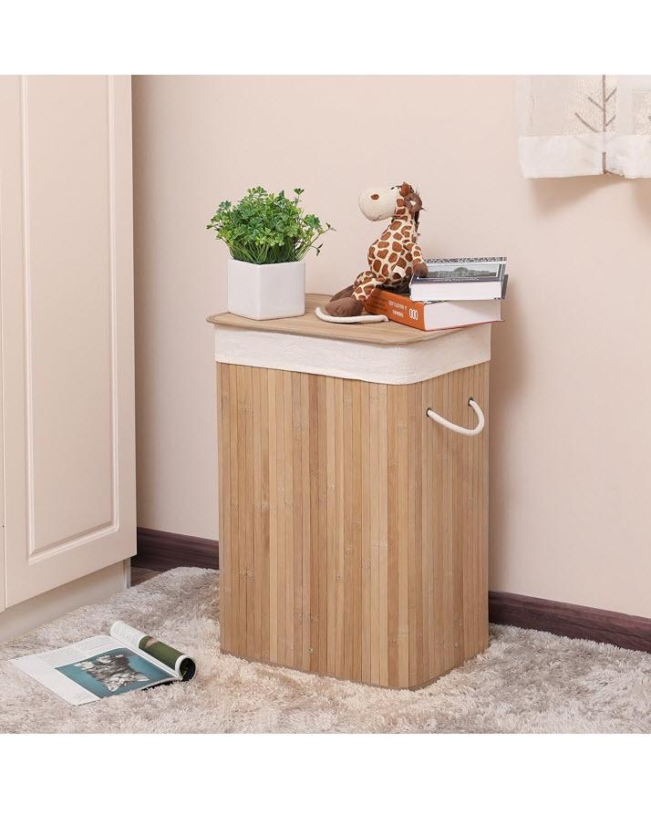 Bamboo Foldable Laundry Hamper