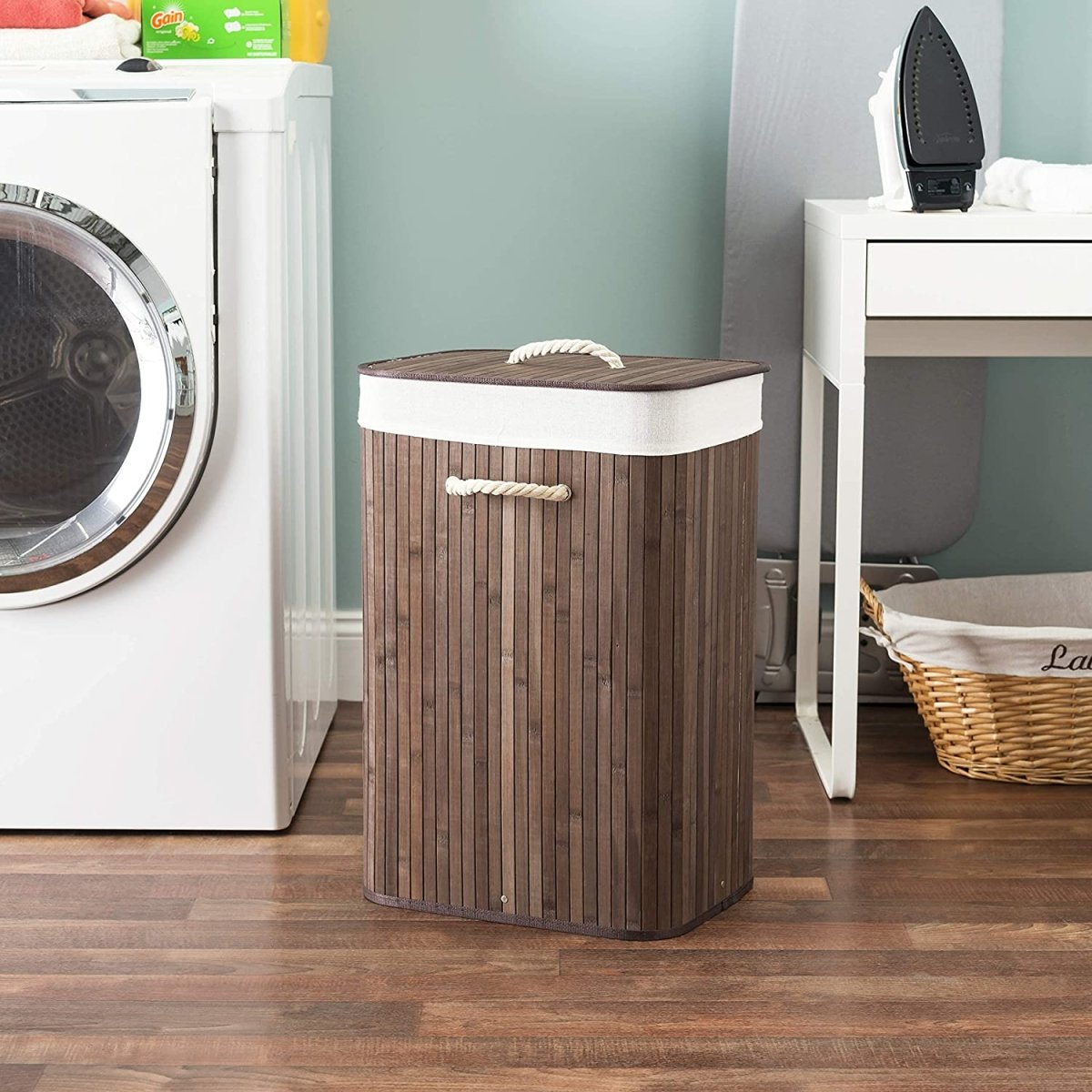 Bamboo Foldable Laundry Hamper