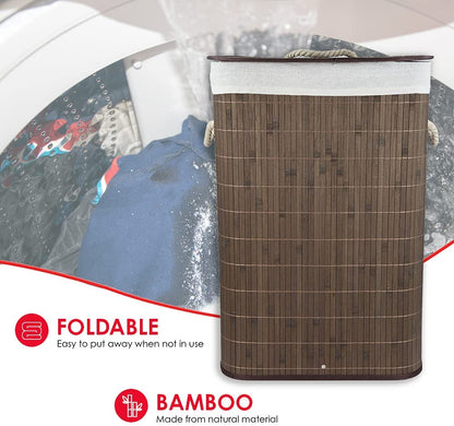 Bamboo Foldable Laundry Hamper