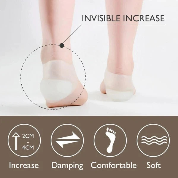 Silicon height Increase Insoles ( Medicated Material )