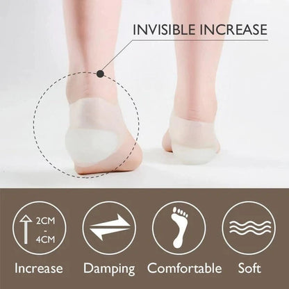 Silicon height Increase Insoles ( Medicated Material )