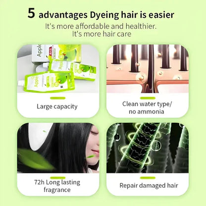 Origanal  Apple Ammonia-Free/ Hair Color Cream – Organic, (1000ML)