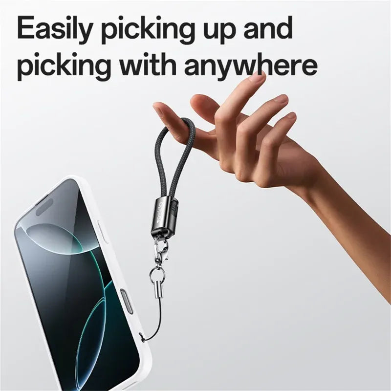 USB C to USB C Data Cable PD 60W Fast Charging Wire with Lanyard
