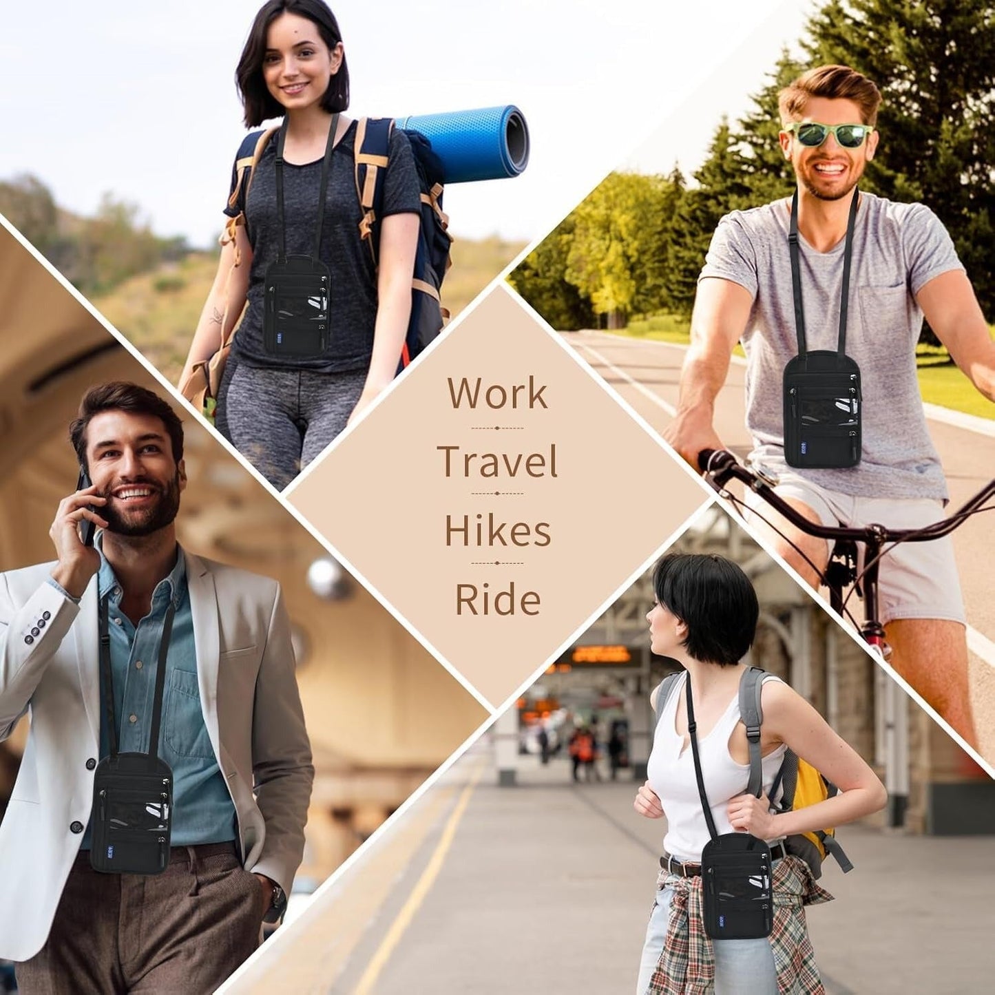 Multifuctional Travel Cross body Pouches