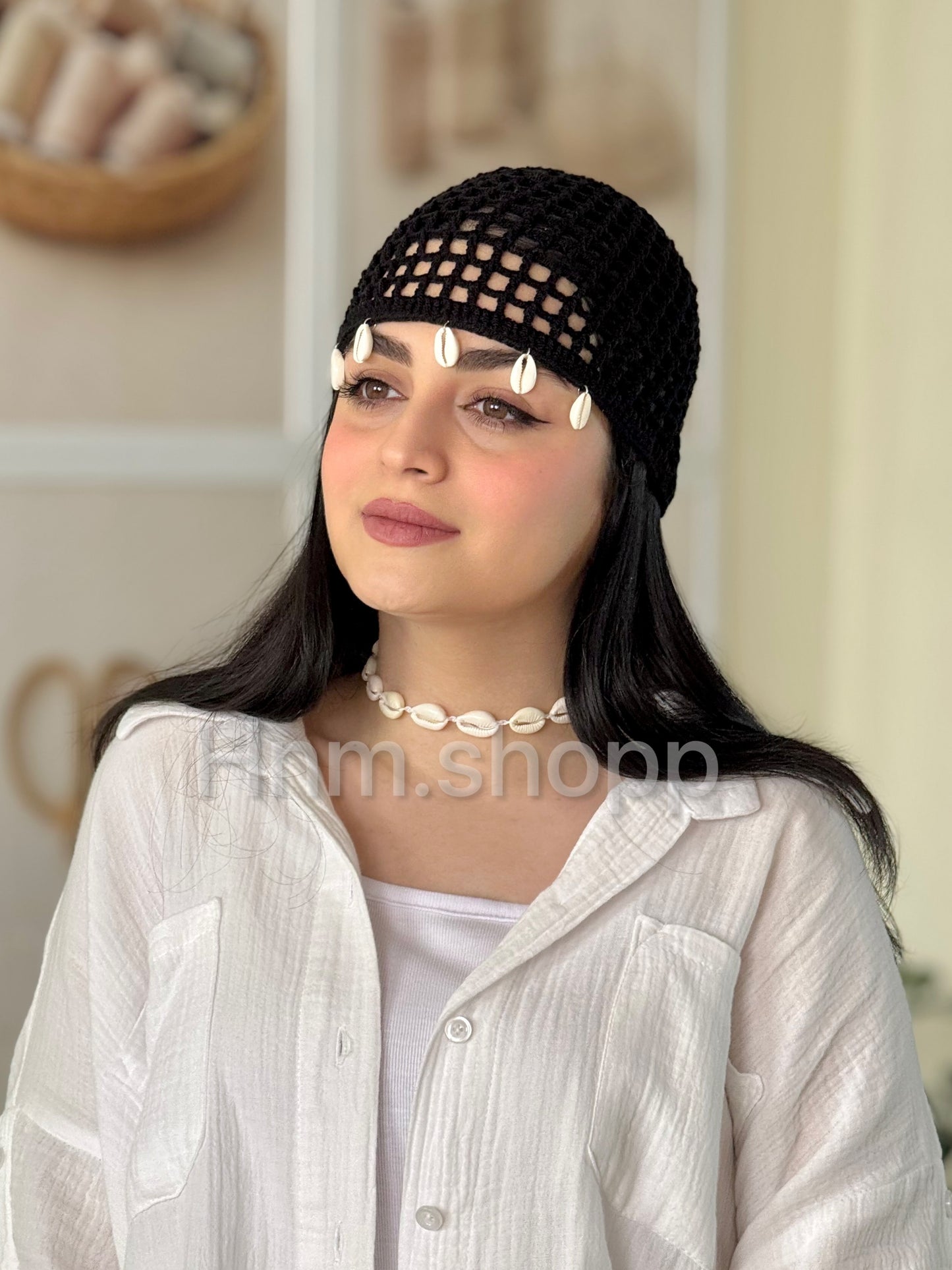 Crochet Mesh Cap