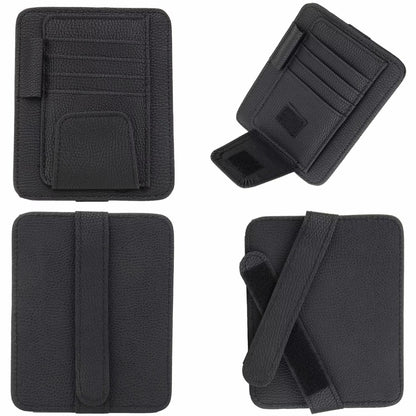 Luxury PU Leather Car Sun Visor Organizer Storage Bag