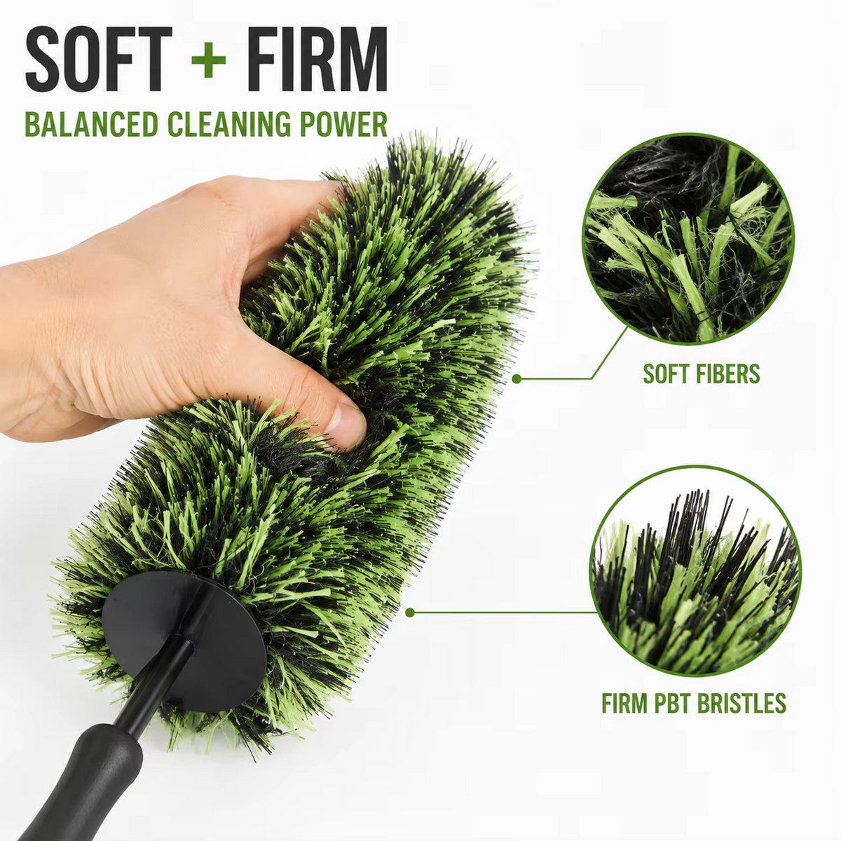 Hybrid Wheel Barrel Brush