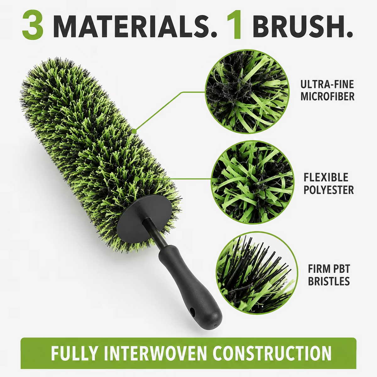 Hybrid Wheel Barrel Brush