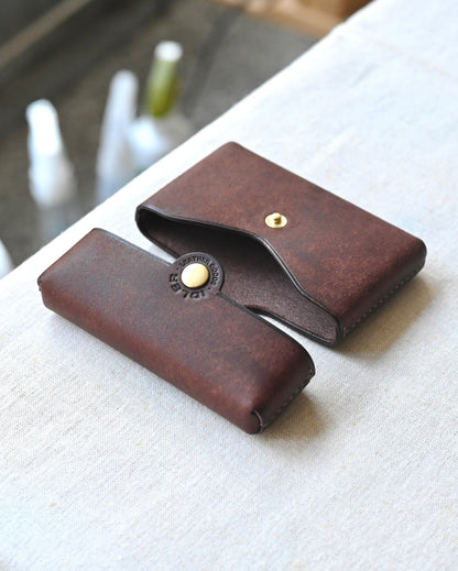 Aero Ultra-Slim Leather Business Card Holder