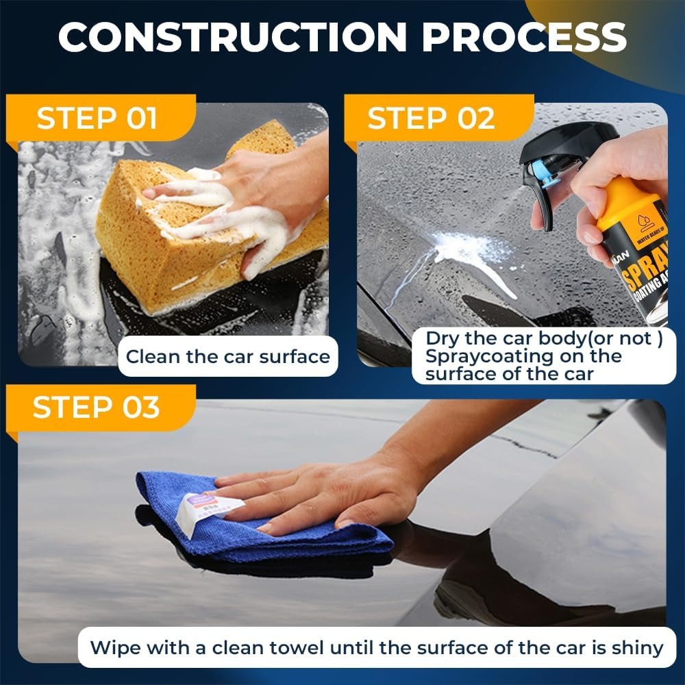 HydroShield Nano Car Coating & Water Repellent Spray