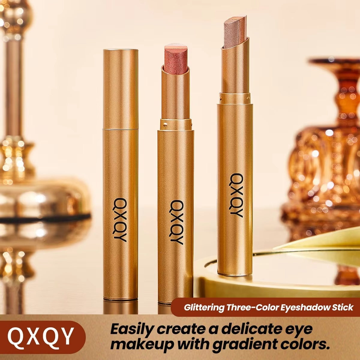 3 Shade Cream Eyeshadow Stick | Smooth & Blendable