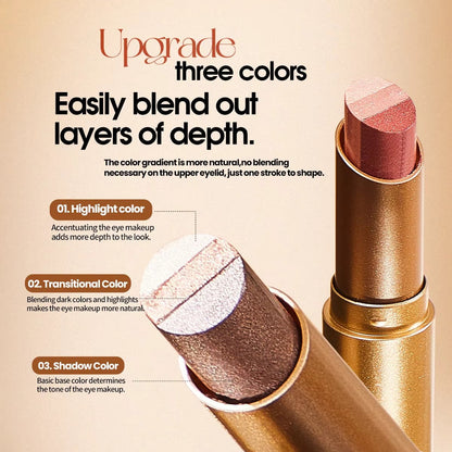 3 Shade Cream Eyeshadow Stick | Smooth & Blendable