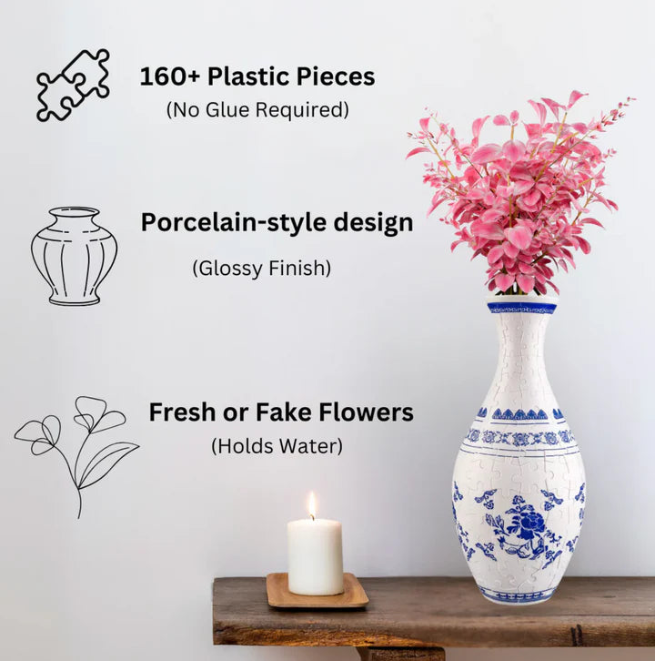 Elegant 3D Puzzle Vase