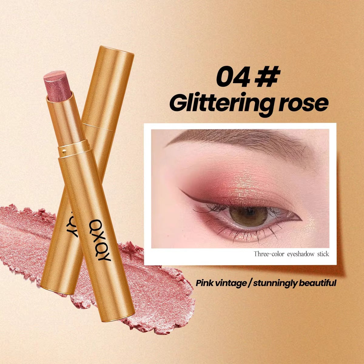 3 Shade Cream Eyeshadow Stick | Smooth & Blendable